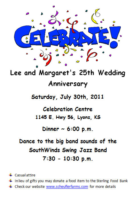 Invitation to Celebrate